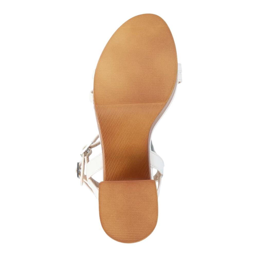 Journee Women's Emerynn Platform Sandals White Size 8 1/2 - Picture 5 of 5